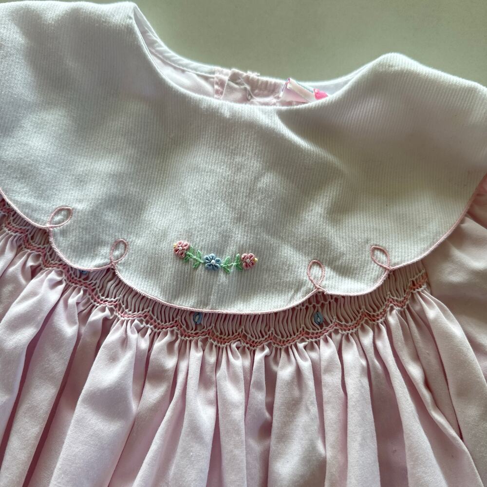 Jelly n' Jam Vintage Pink Dress - 24 Months - Scalloped - Picture 6 of 9